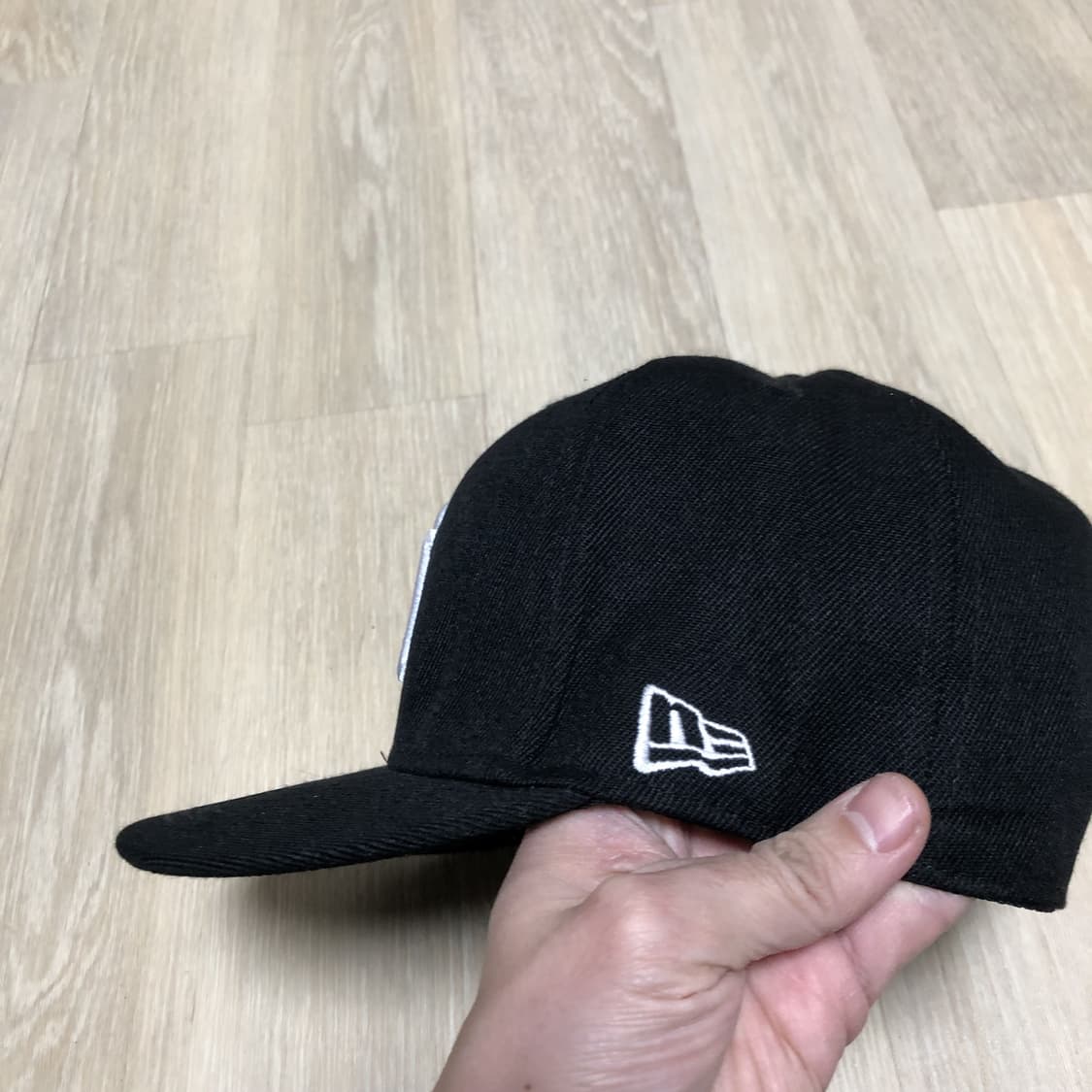 (7 1/4 (57.7cm) 뉴에라 59FIFTY 뉴욕 양키즈 블랙 캡 상품이미지4