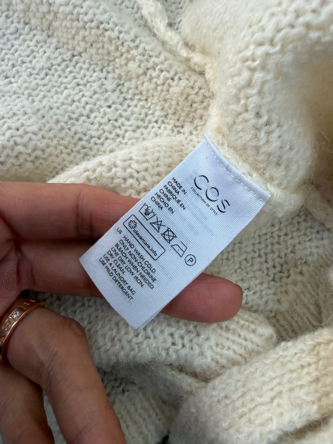 정품) COS 코스 아이보리 니트 가디건 XS 상품이미지8