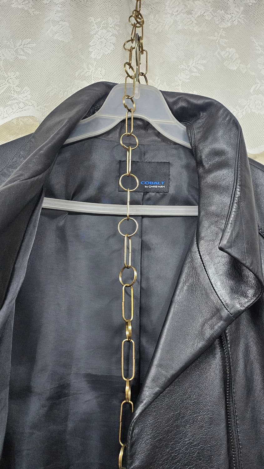 블랙양가죽  하프자켓 상품이미지3