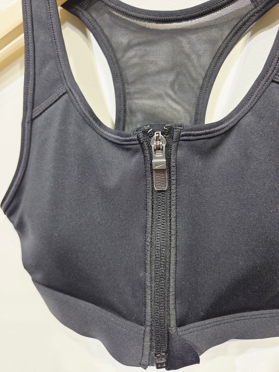 나이키 블랙 집업 스포츠 브라_XS 상품이미지2