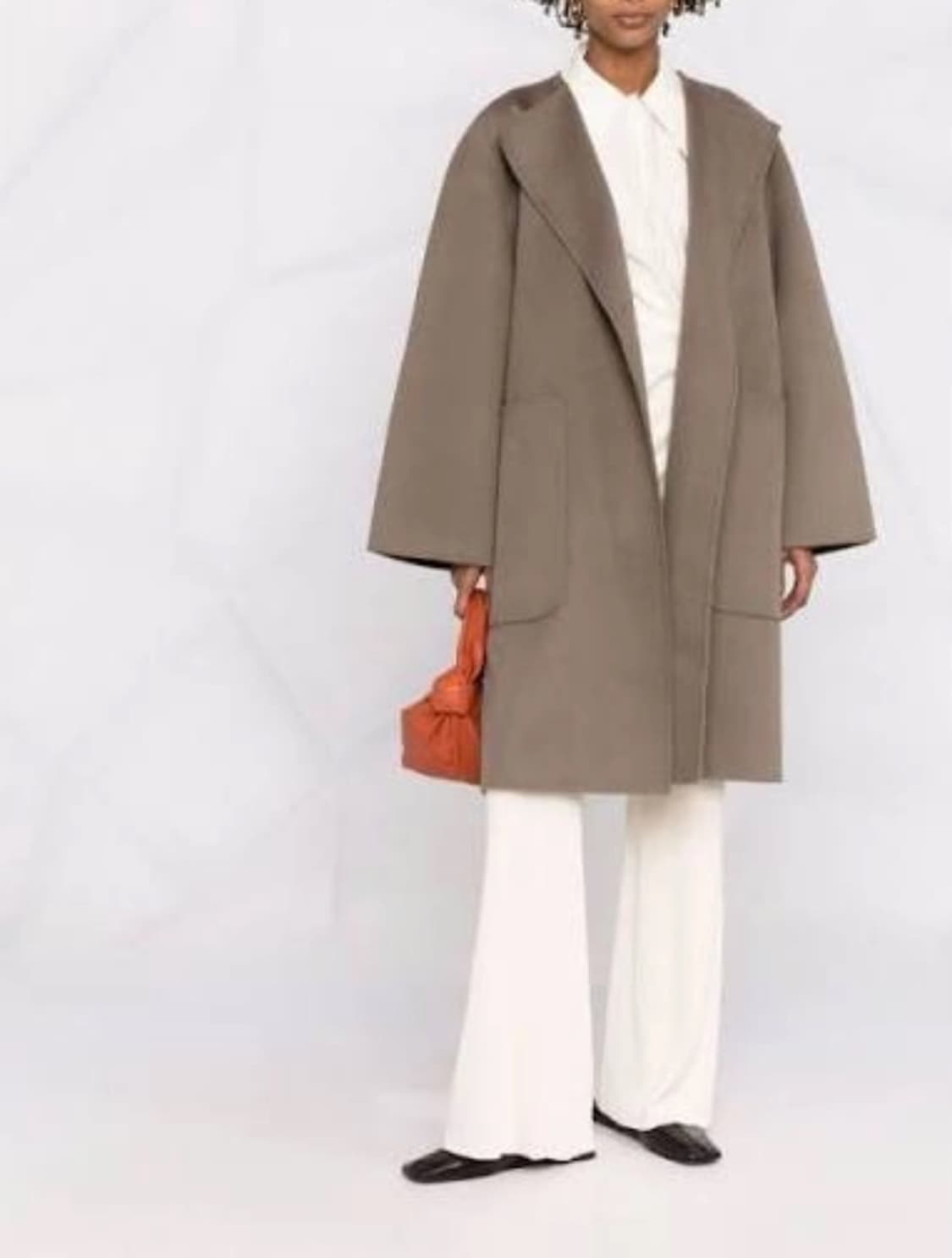 토템 더블 울 케이프 코트 상품이미지1