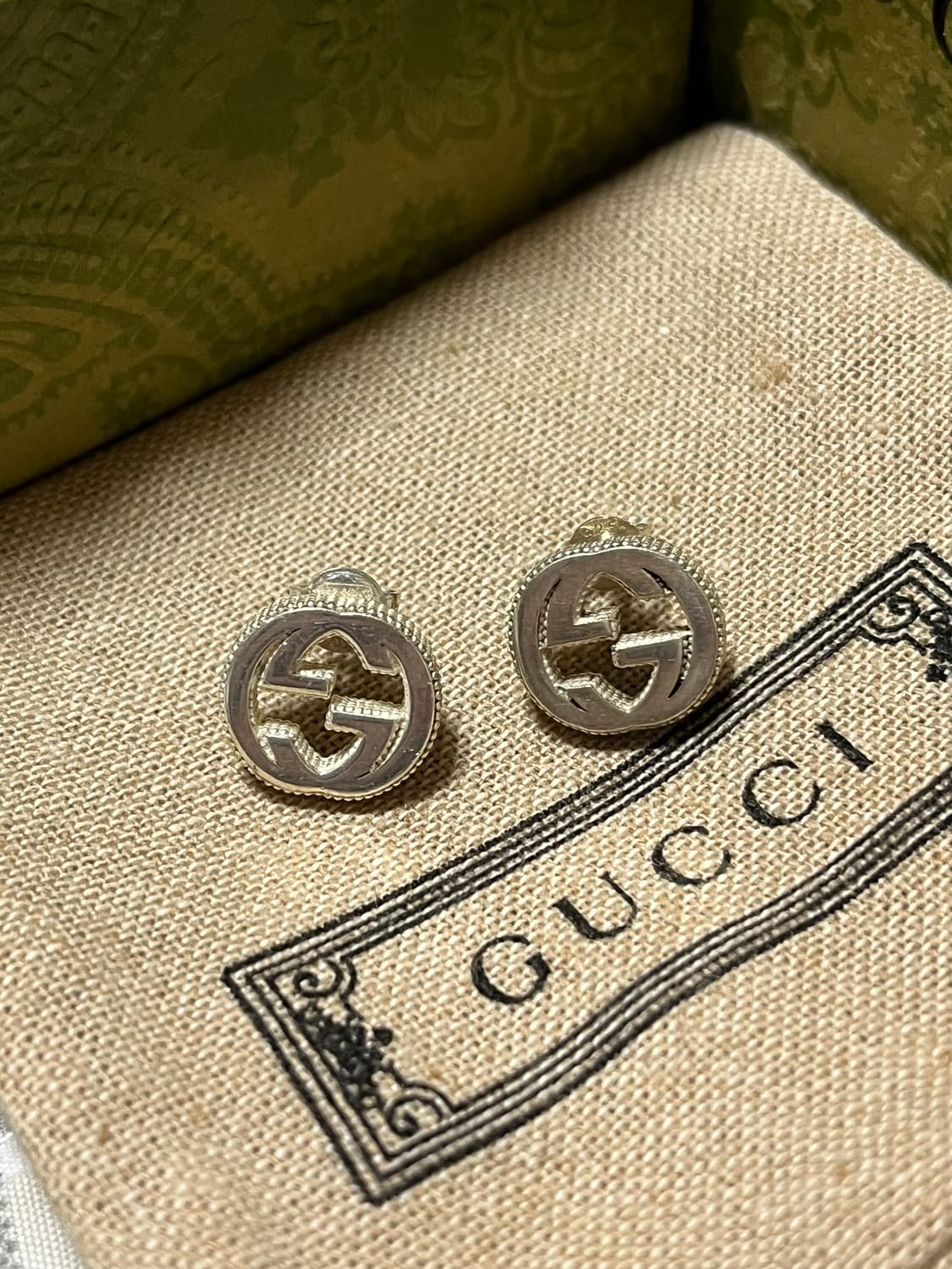 구찌 인터로킹 G 실버 귀걸이 이어링 (감정서 있음) 상품이미지2