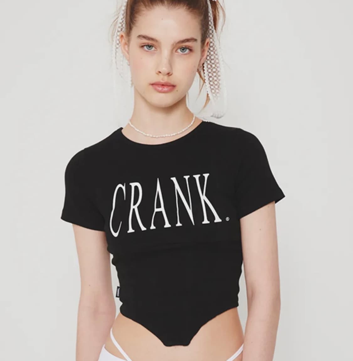 크랭크 베이직 로고 코르셋 탑 상품이미지1