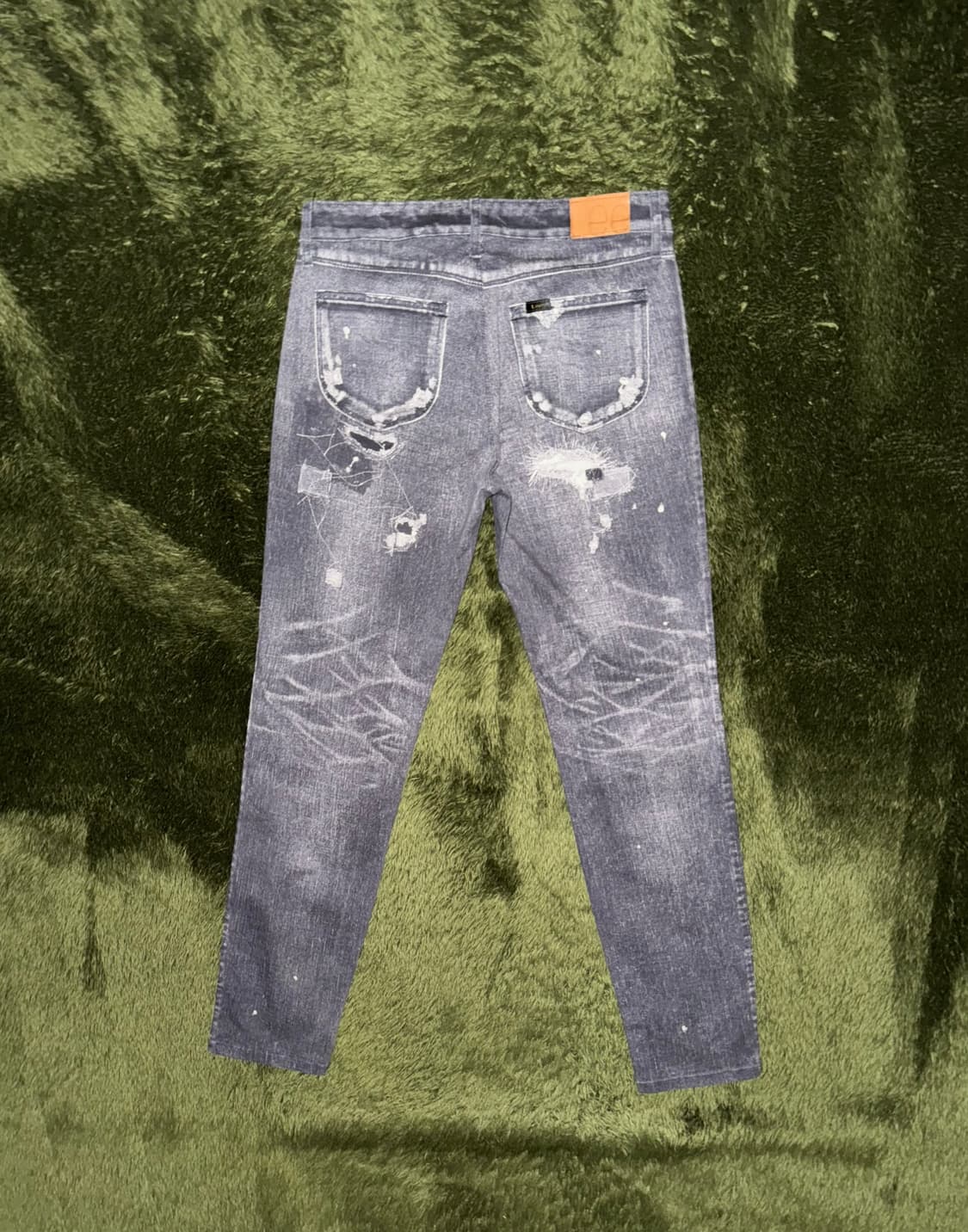 [M] Lee 리 MADE IN JAPAN 리페어 프린트 코튼 팬츠 상품이미지8