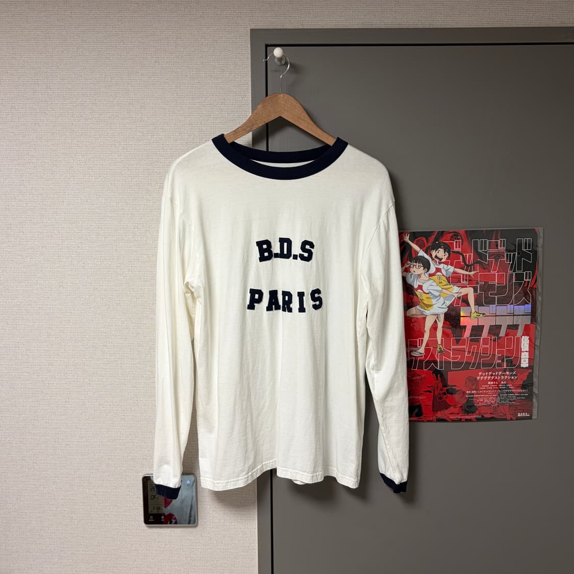 벌스데이수트 RINGER T-SHIRT L/S (OFF WHITE) 상품이미지2