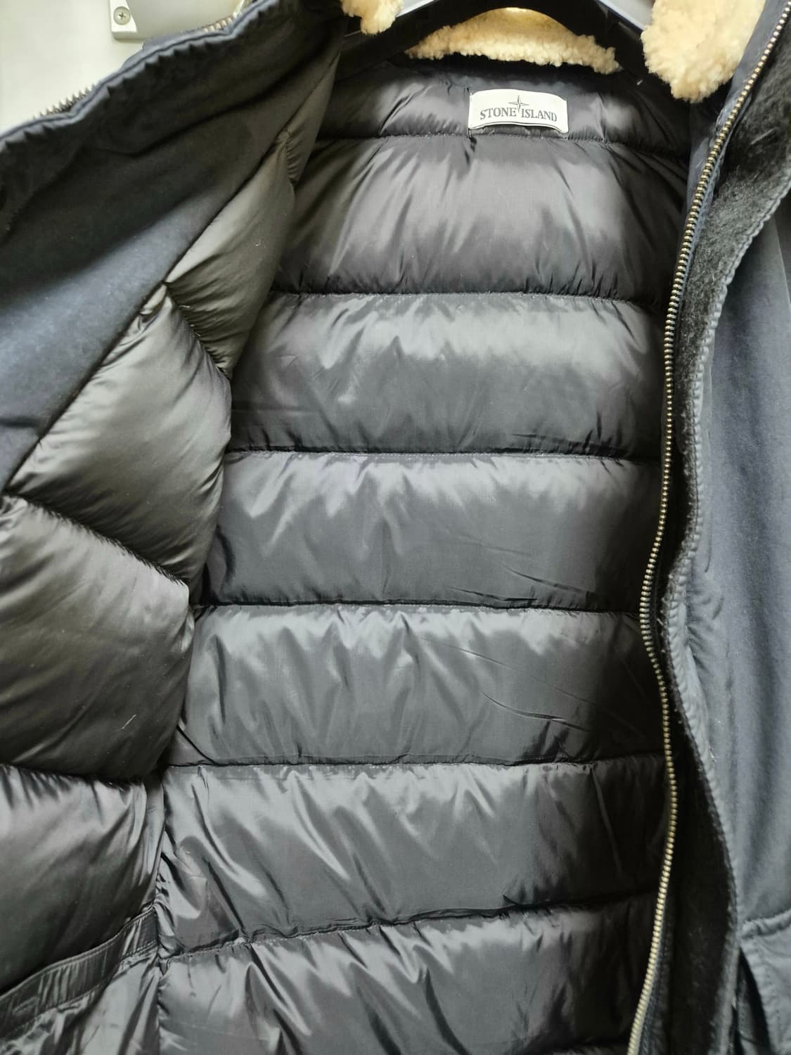 스톤아일랜드 데이비드 TC 양털 패딩 네이비 S 정품 상품이미지5