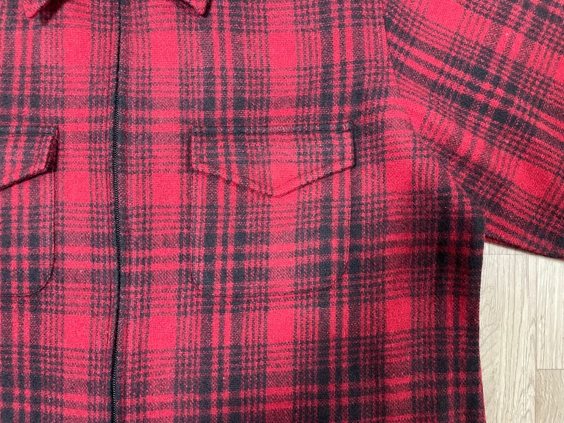 100) 울리치 레드&블랙 체크 자켓 상품이미지7