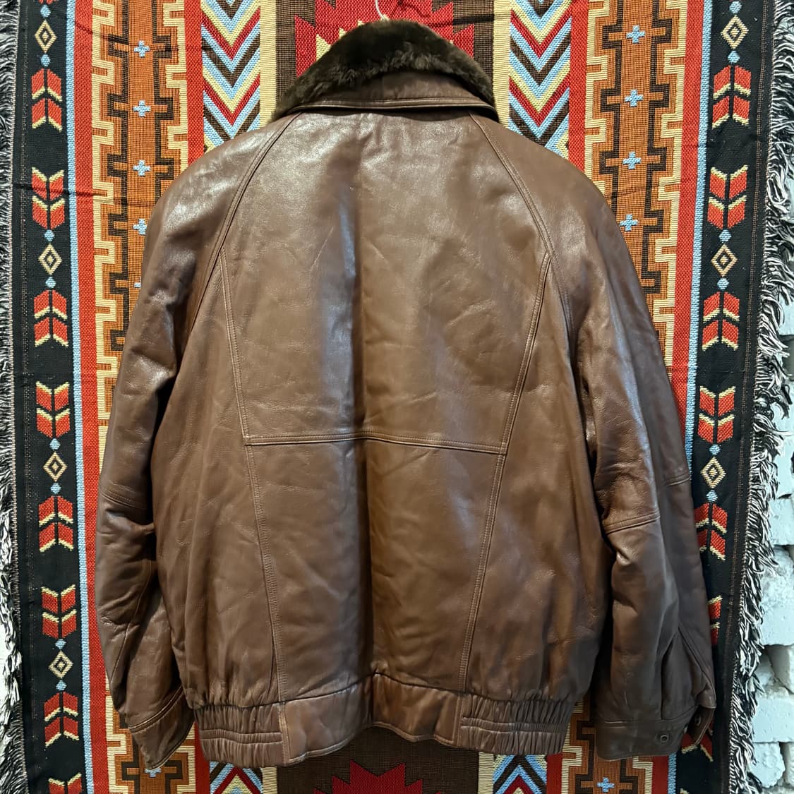 크로커다일 양가죽 봄버 레더자켓 천연가죽 무스탕 상품이미지2