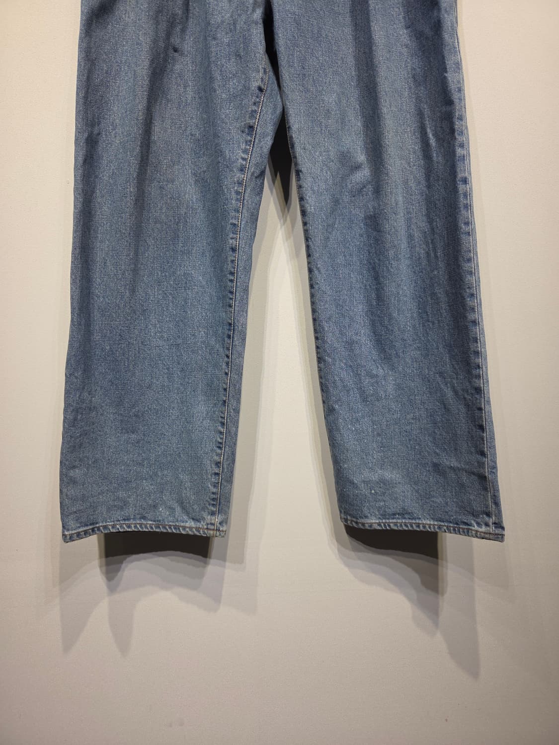 에스피오나지 x 데님인디고마스터 합작 원턱 와이드 데님 팬츠 상품이미지4