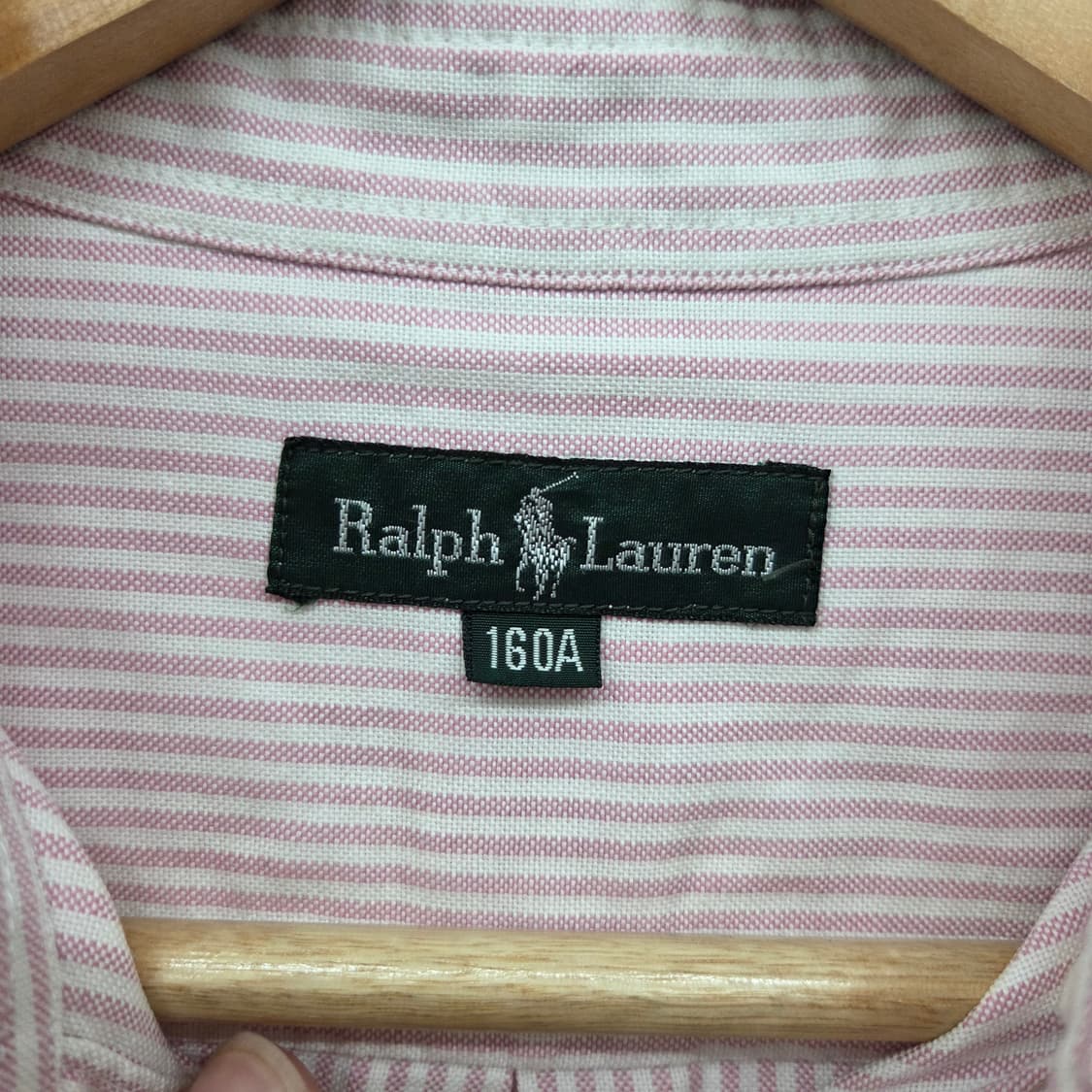 폴로 랄프로렌 스트라이프 셔츠 핑크 여m 상품이미지4