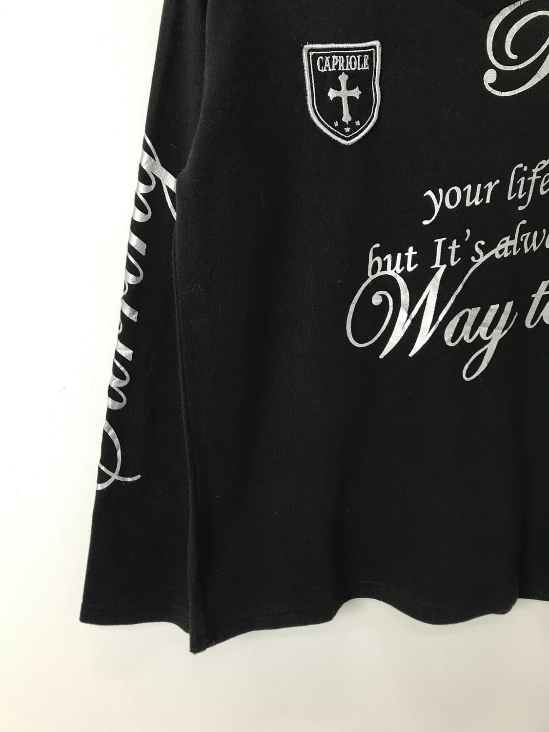 Jpn Y2k Silver Lettering Long Sleeve 상품이미지7