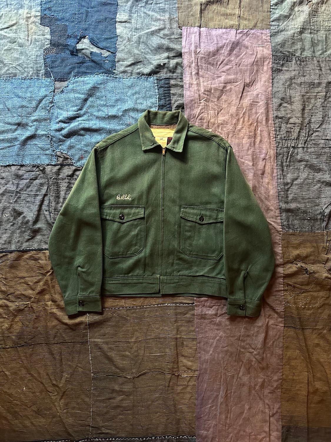 50s USA Whipcord Work Jacket 상품이미지2