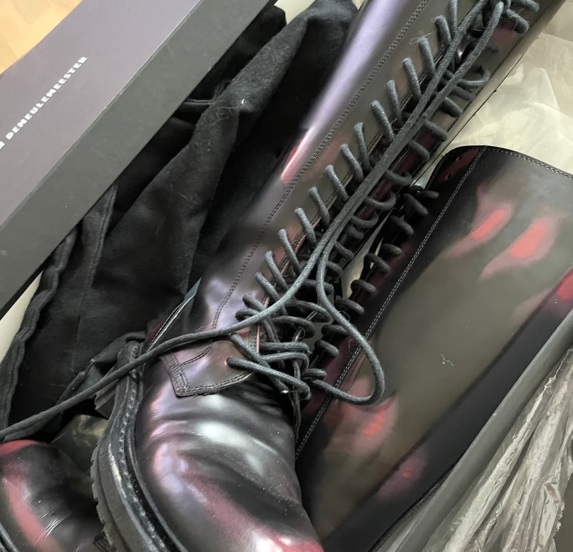 19fw 앤드뮐미스터 레이스업 롱부츠 상품이미지2