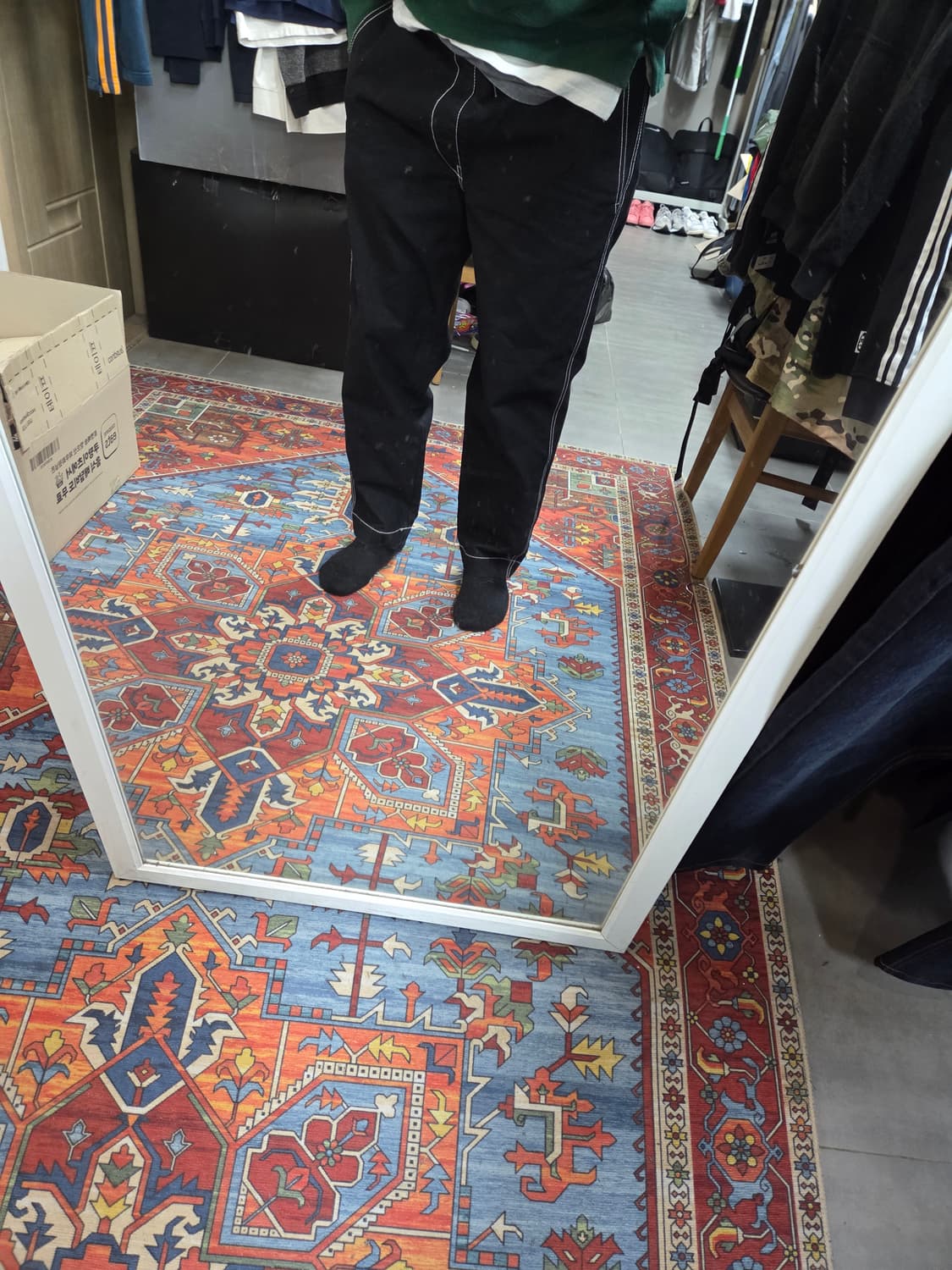 오니츠카타이거 안드레아 폼필리오 스티치 코튼 팬츠 xl 상품이미지8