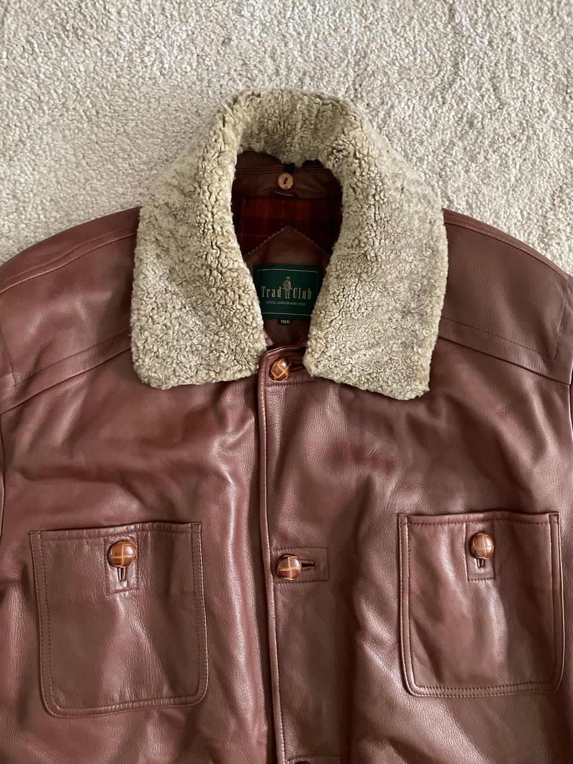 vintage men's sheepskin coat 상품이미지2