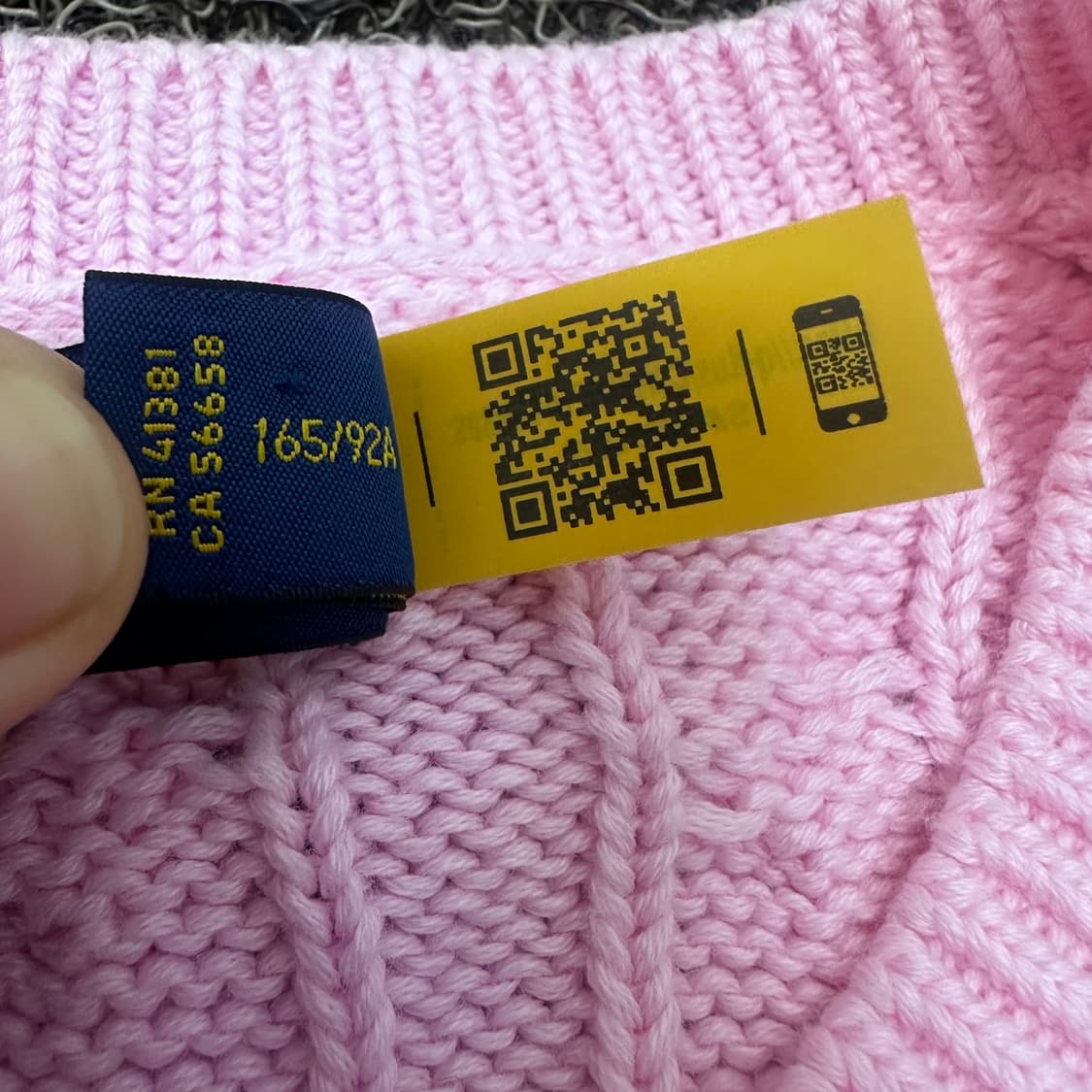 POLO 폴로 랄프로렌 신상 여성 꽈배기 케이블 니트 가디건 핑크 M 상품이미지6