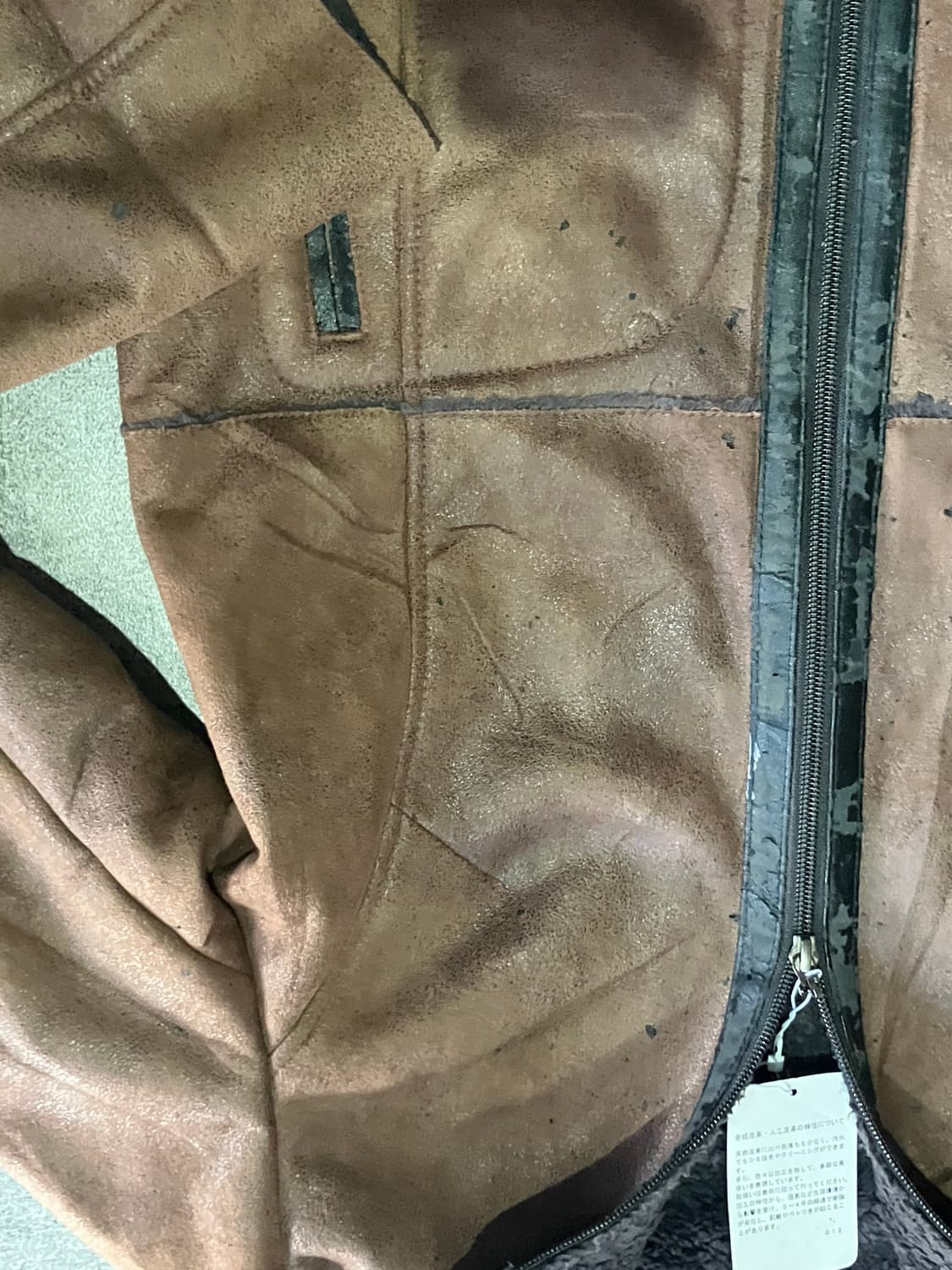 일본빈티지 올드스쿨아메카지 혁오풍 보헤미안 후드무스탕 상품이미지2