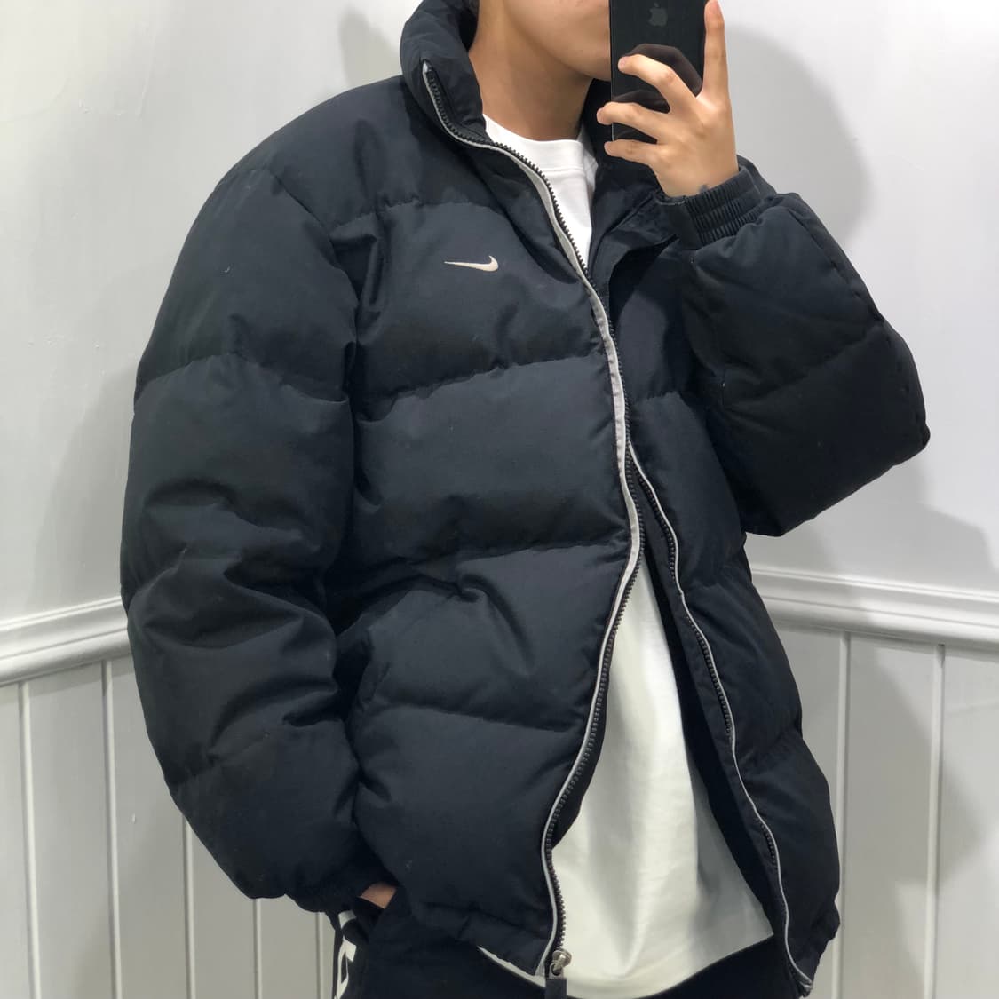 나이키 블랙 뉴챔프 패딩 상품이미지1