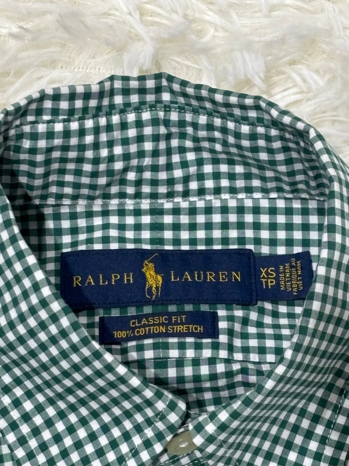 폴로랄프로렌 그린 체크 셔츠 상품이미지6