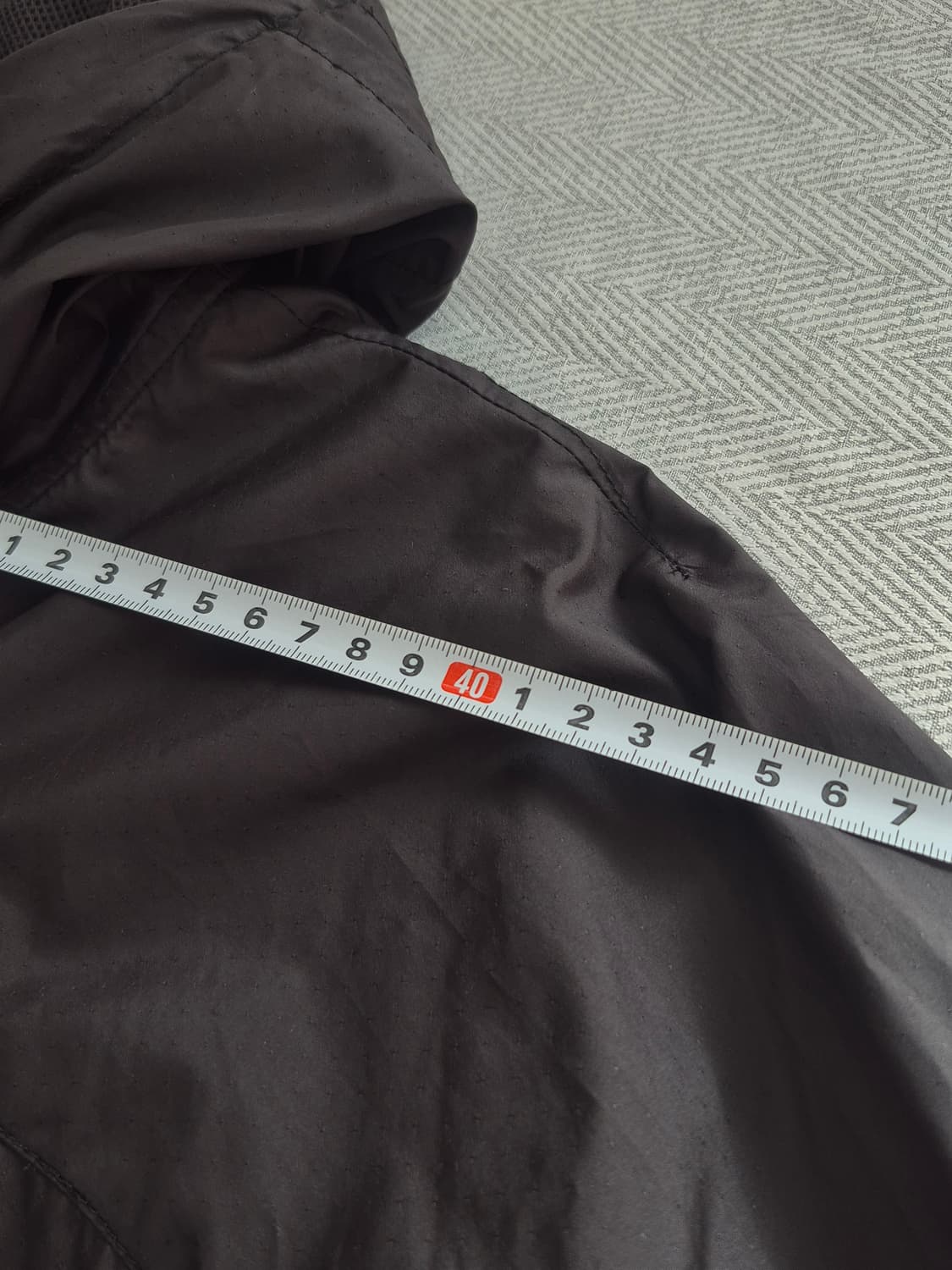 푸마 PUMA 경량 후드 바람막이 집업 자켓 다크브라운 상품이미지10