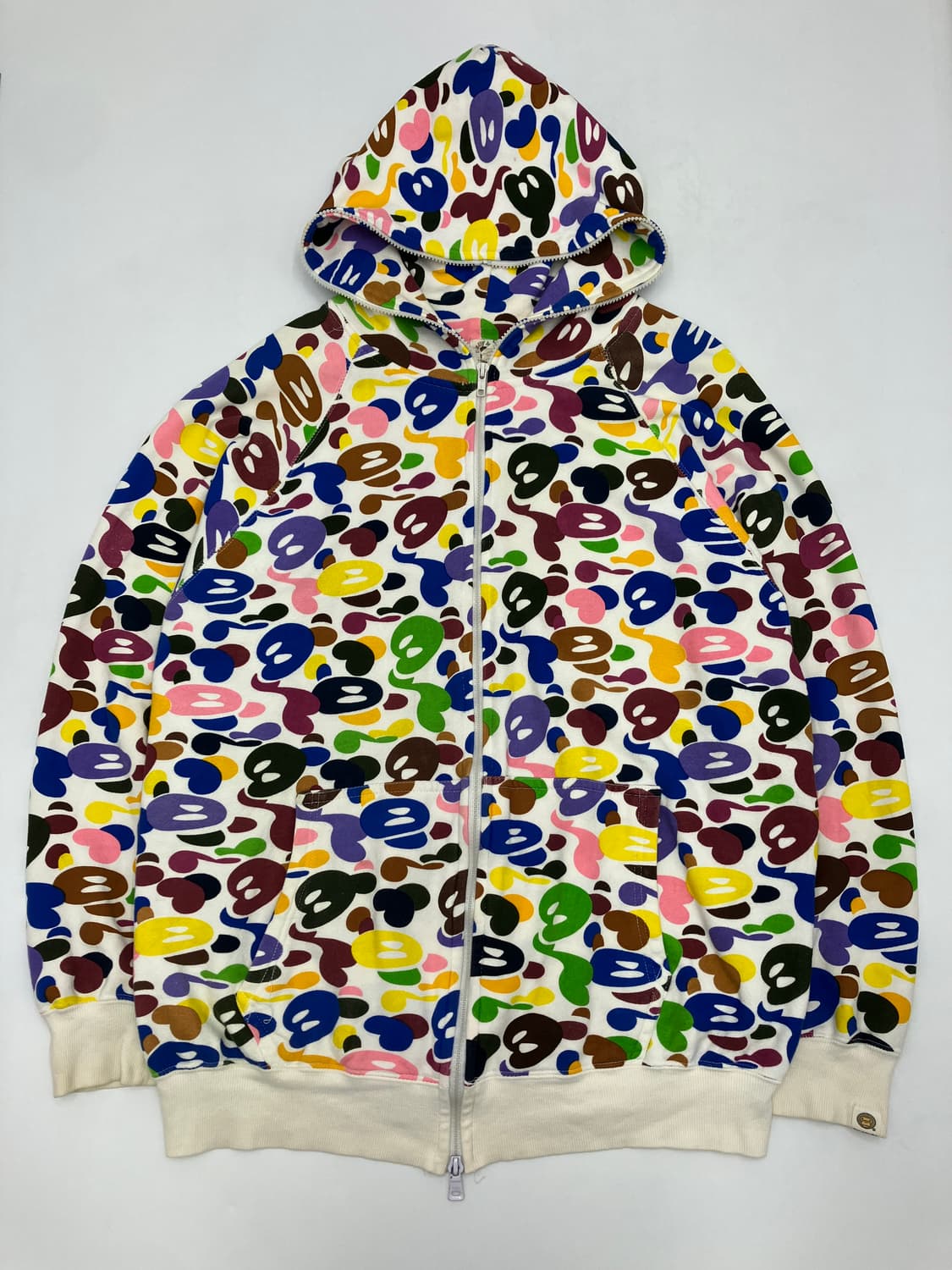 Bape baby milo 베이프 베이비 마일로 멀티카모 풀집업 후드 상품이미지1