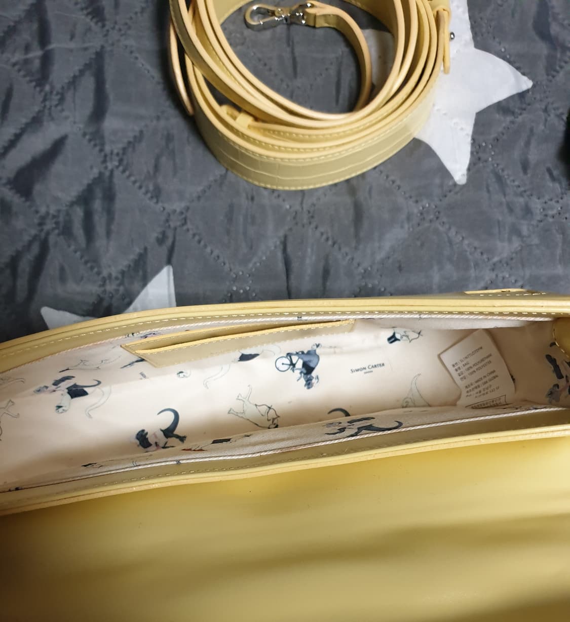 사이먼카터 미니 도트겸 크로스백 레몬 상품이미지2