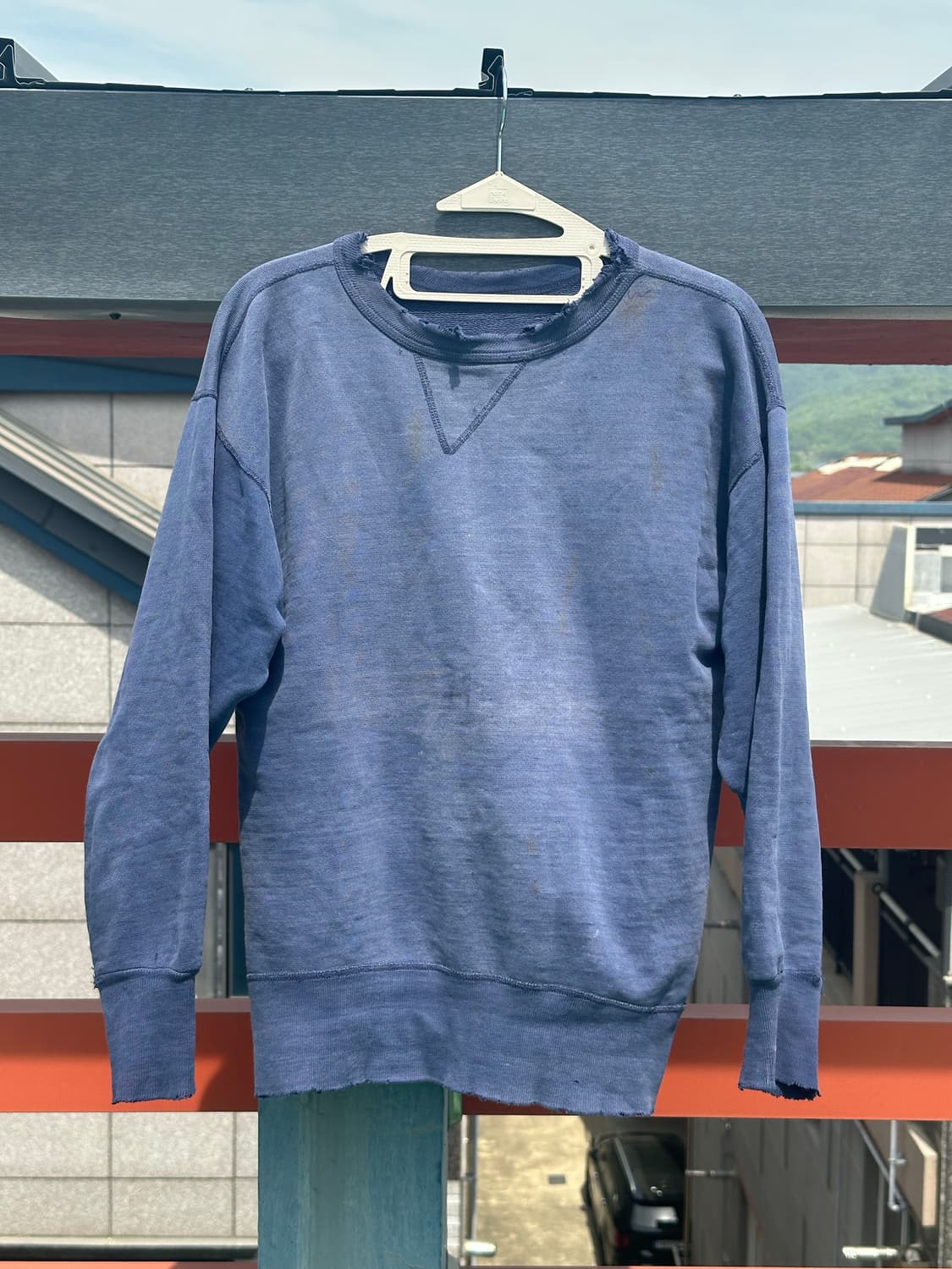 faded 50s single V sweat shirt 상품이미지3