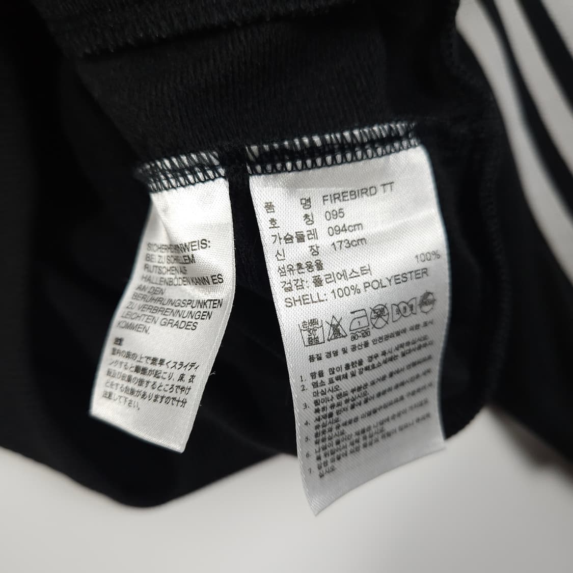 아디다스 파이어버드 빅로고 트랙탑 블랙 상품이미지8