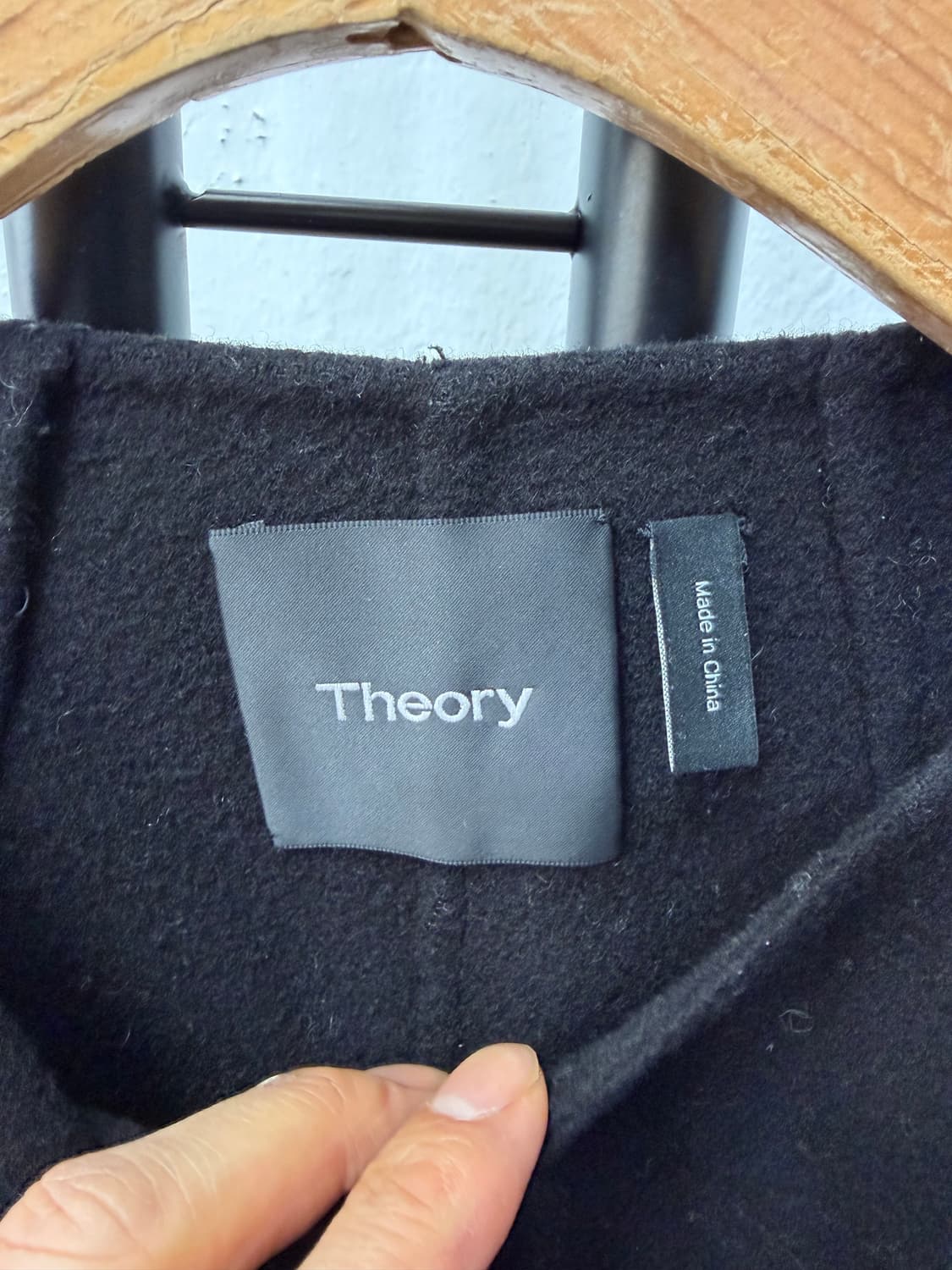 정품) Theory 띠어리 여성 블랙 코트 S 상품이미지6