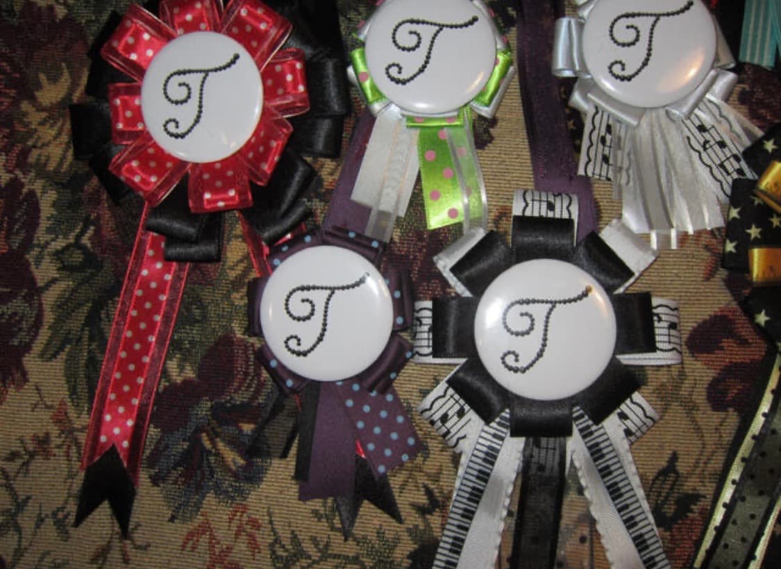 ♪trefoil rosette badge 음표 악보 로제트 뱃지   상품이미지2