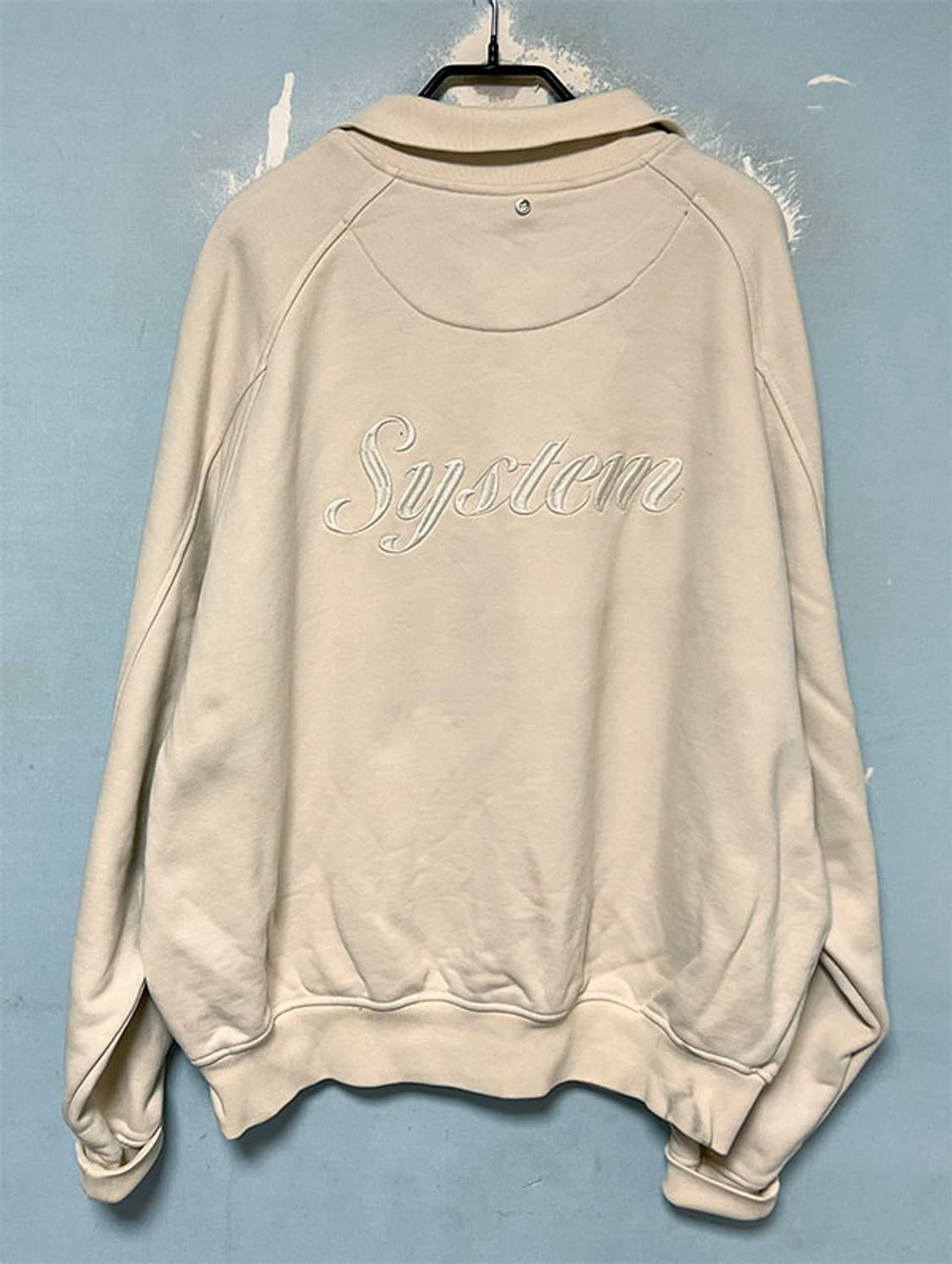 시스템옴므 남자 반집업 맨투맨 겨울 21년 오버핏 XL 105 상품이미지2