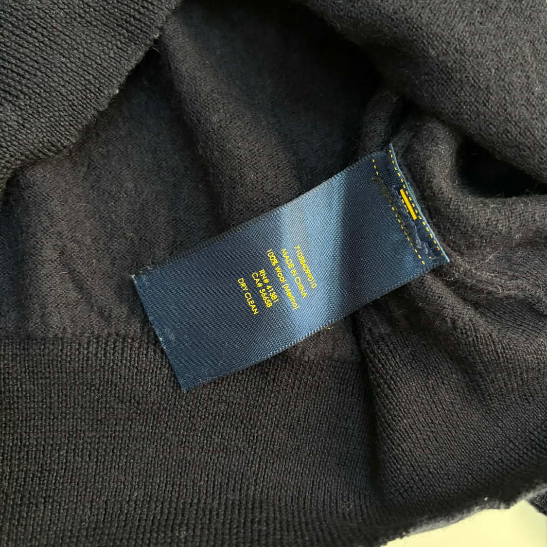 [XL] 폴로 랄프로렌 네이비 울 크루넥 니트 스웨터 상품이미지4