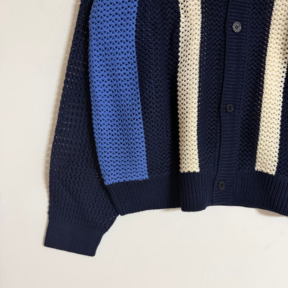 새상품 남자 니트 가디건 (네이비) 상품이미지2