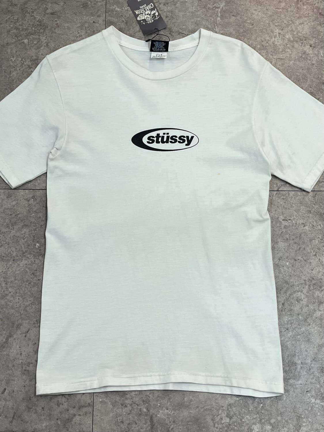 스투시 이클립스 반팔티 화이트 S #csz3233 상품이미지4