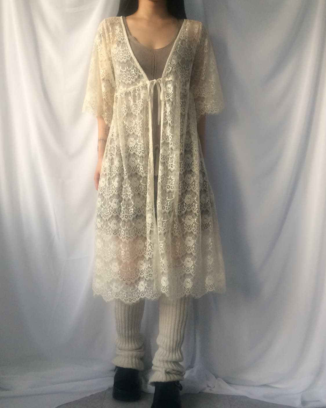 Lace long cardigan 상품이미지1