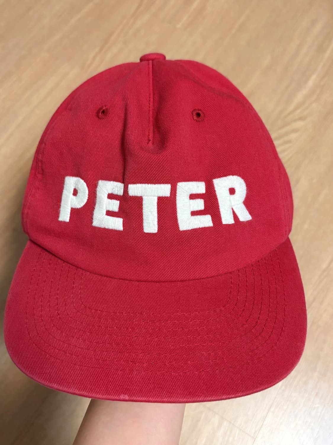 6-PANEL PETER CAP - RED 상품이미지2