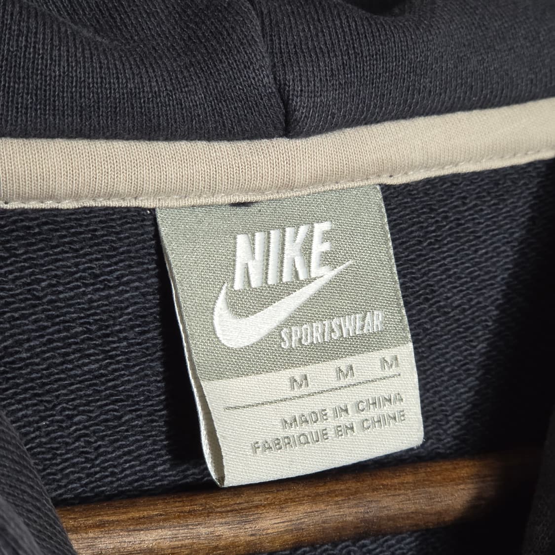 나이키 빅 로고 프린팅 블랙 후드집업 상품이미지9