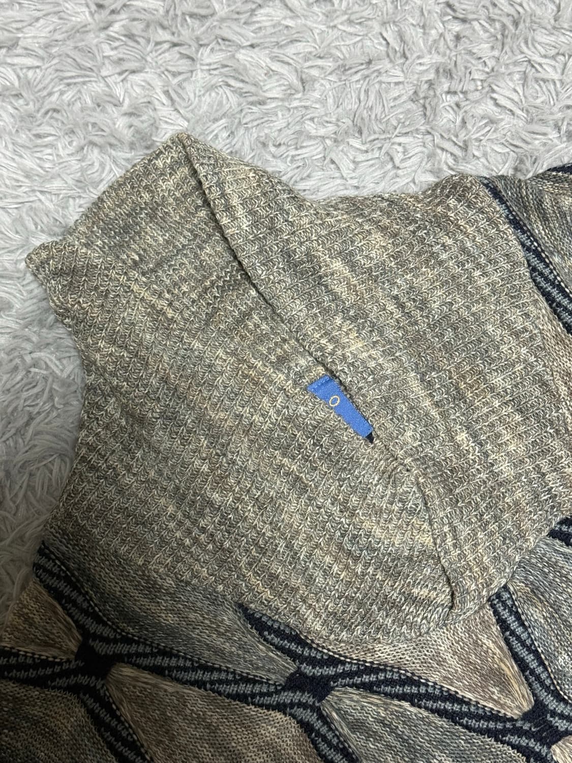 90s 빈티지 자카드 터틀넥 니트 상품이미지2