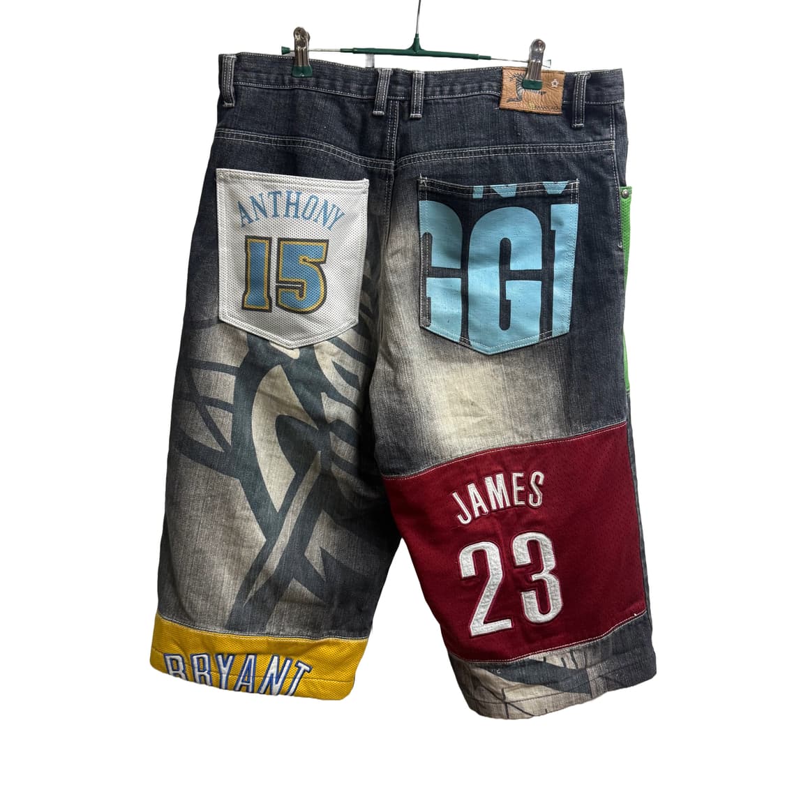 Dianlao NBA 올스타 멀티패치 레어 힙합 하프 팬츠 (36) 상품이미지6