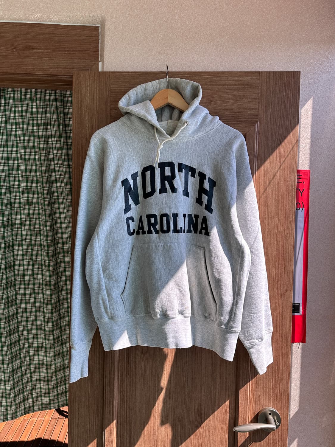 NORTH CAROLINA 레터링 빈티지 리버스위브 후디 M (105) 상품이미지2