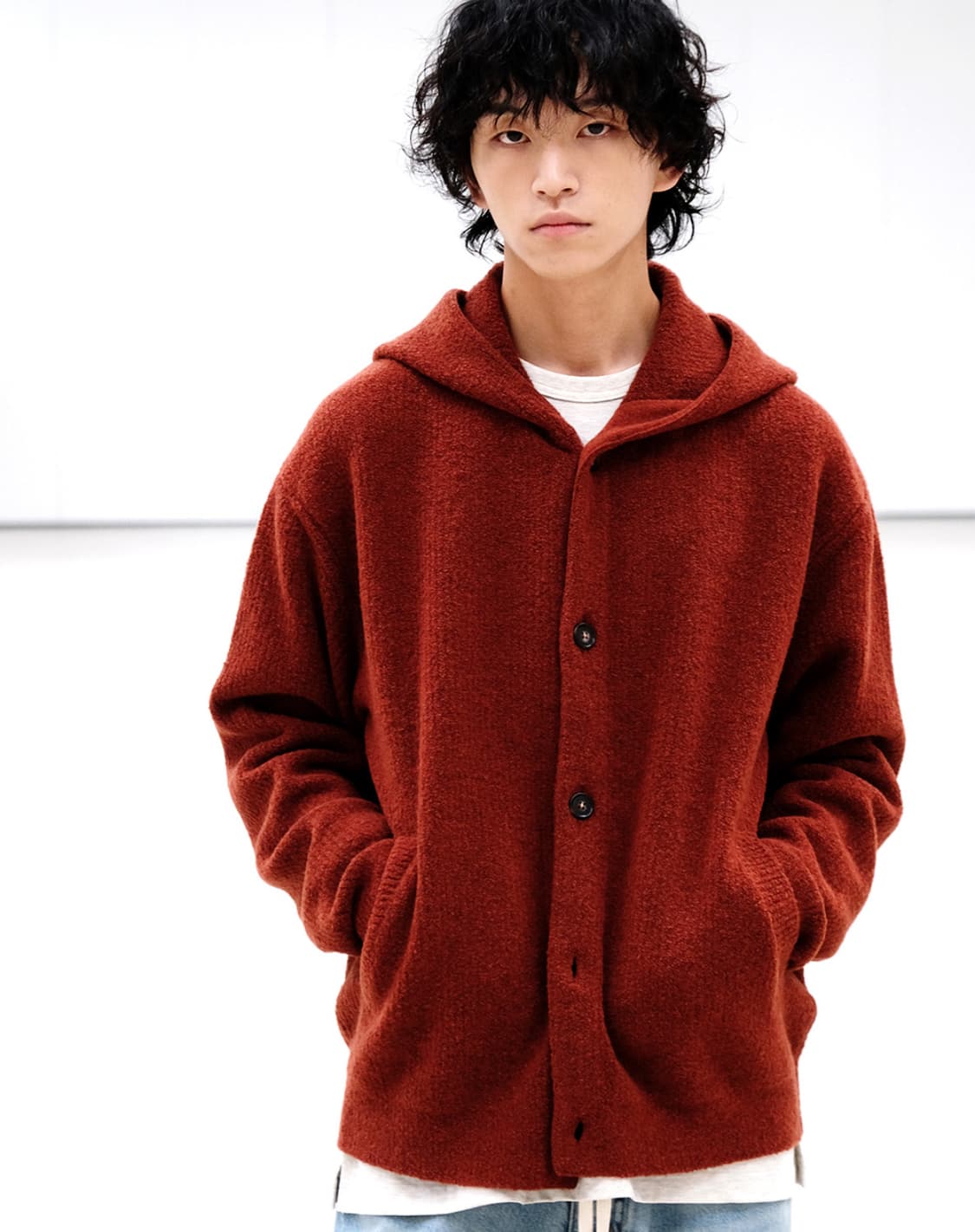 홀리선 Acorn Boucle Hoodie Knit Cardigan 상품이미지2