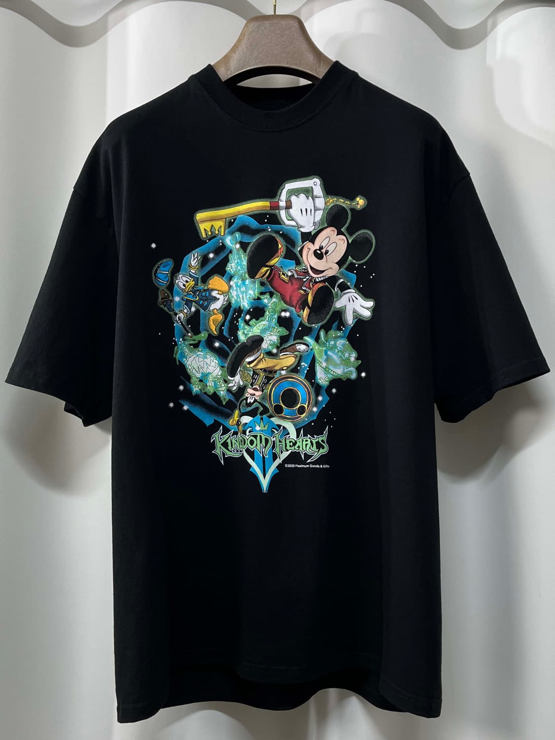 디즈니 킹덤하츠2 미키마우스 그래픽 게임 반팔티 부틀렉 상품이미지1