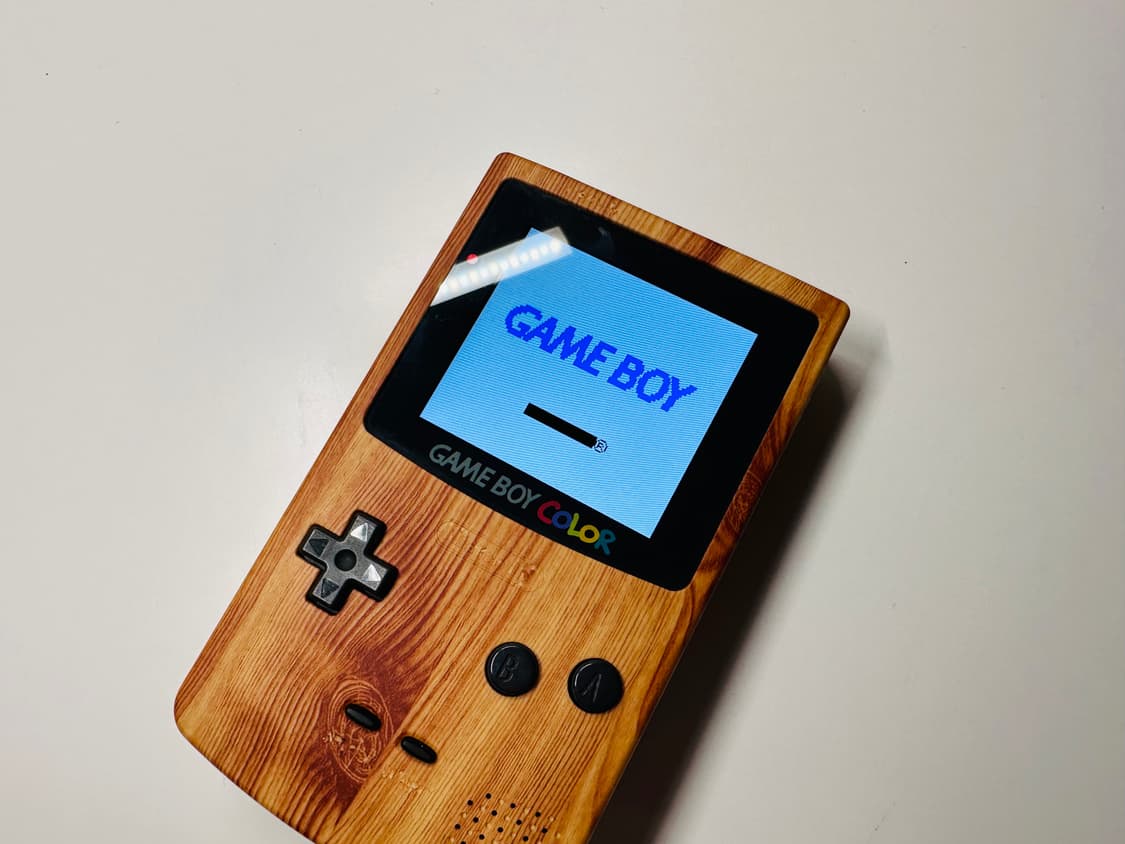닌텐도 GBC 게임보이 컬러 IPS 백라이트 원목 에디션 판매 (GBA) 상품이미지1