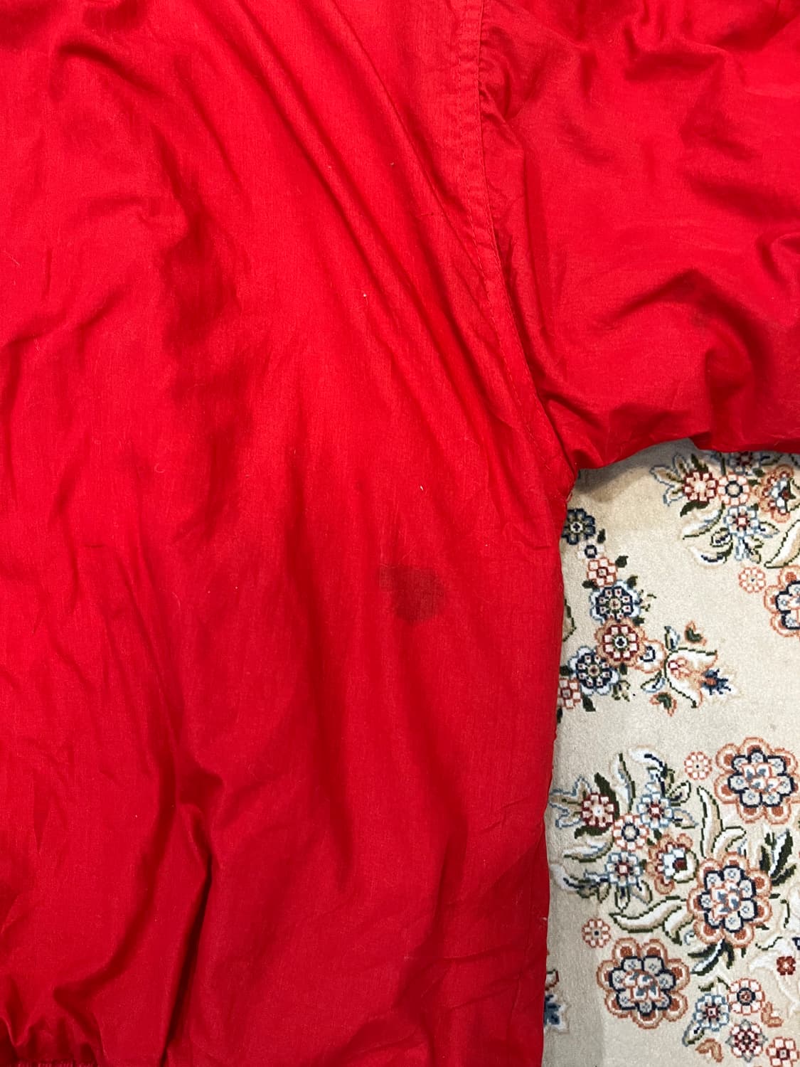 JPN VTG 하이넥 디테일 레드 봄버 자켓 상품이미지10