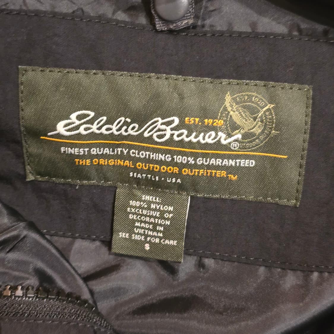 Eddie Bauer 후디 블랙 쉘 자켓 상품이미지8