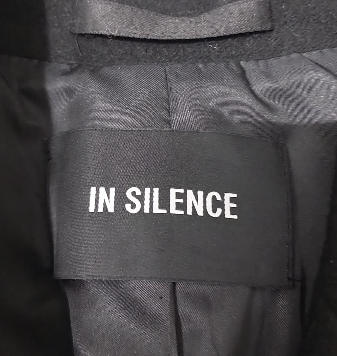 인사일런스 블랙 캐시미어 코트 S 상품이미지4