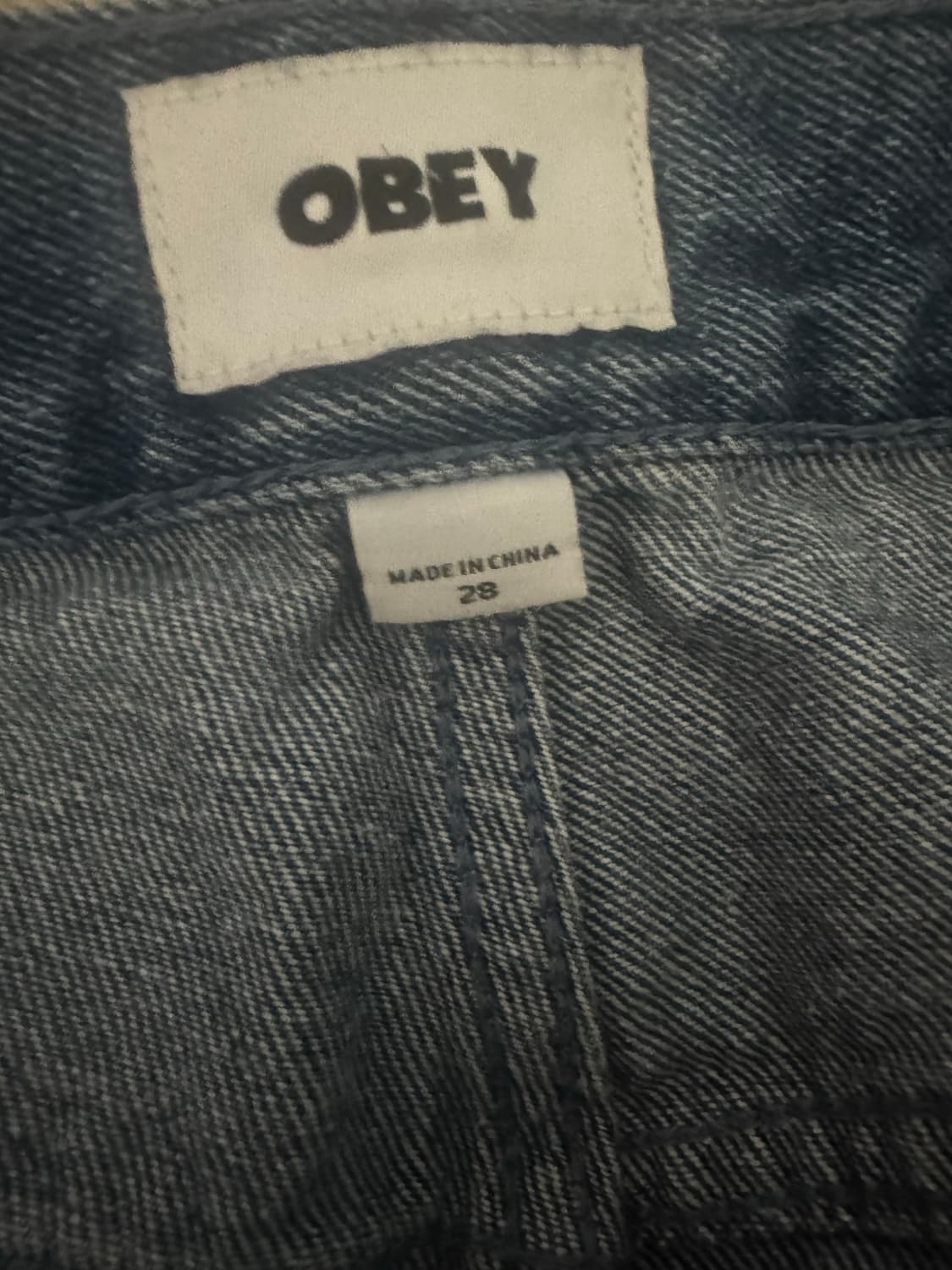 [28] 오베이 빅위그 배기 데님 라이트 인디고 상품이미지3