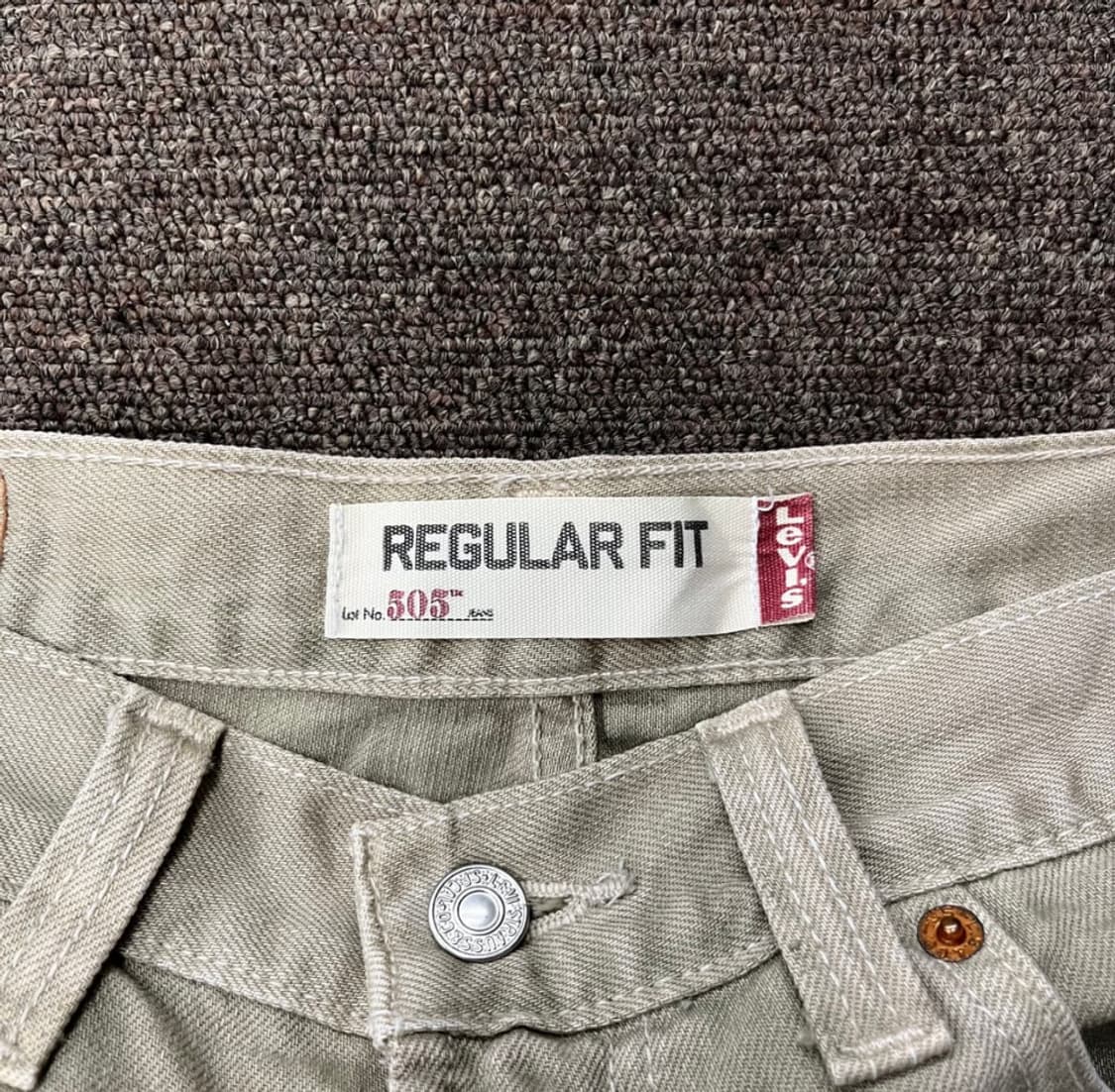 리바이스 505 베이지 데님 팬츠 상품이미지4