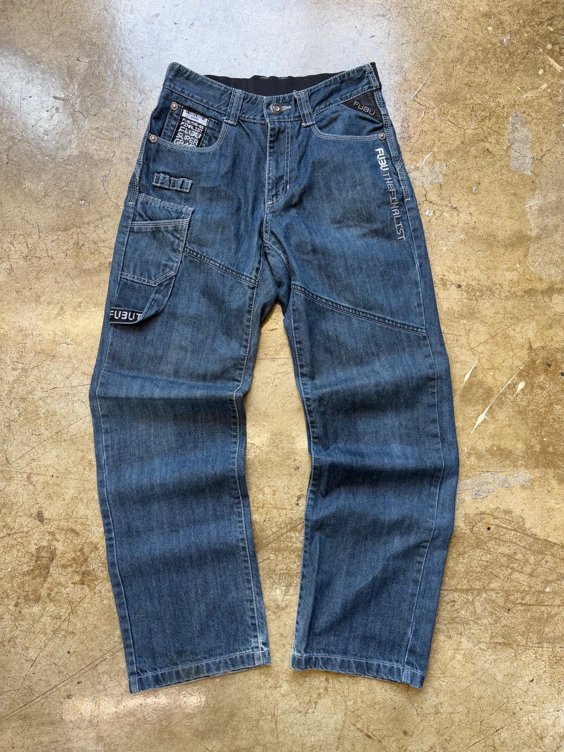 FUBU 자수 카펜더 데님 팬츠 상품이미지1
