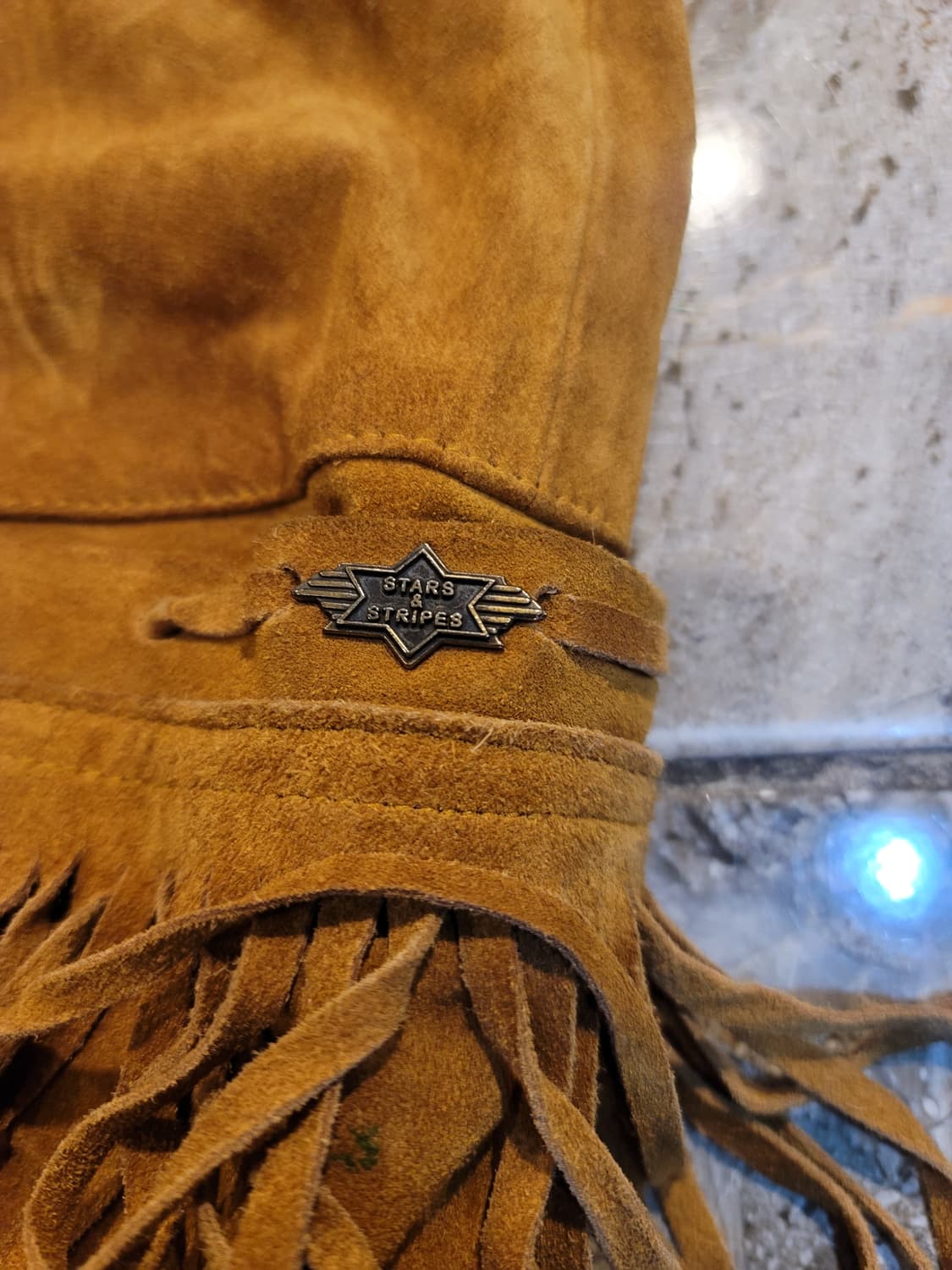 USA 스웨이드 웨스턴 프린지 자켓 상품이미지5